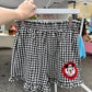 Embroidered Mouse Club Gingham Shorts