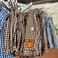Pumpkin Gingham Shorts