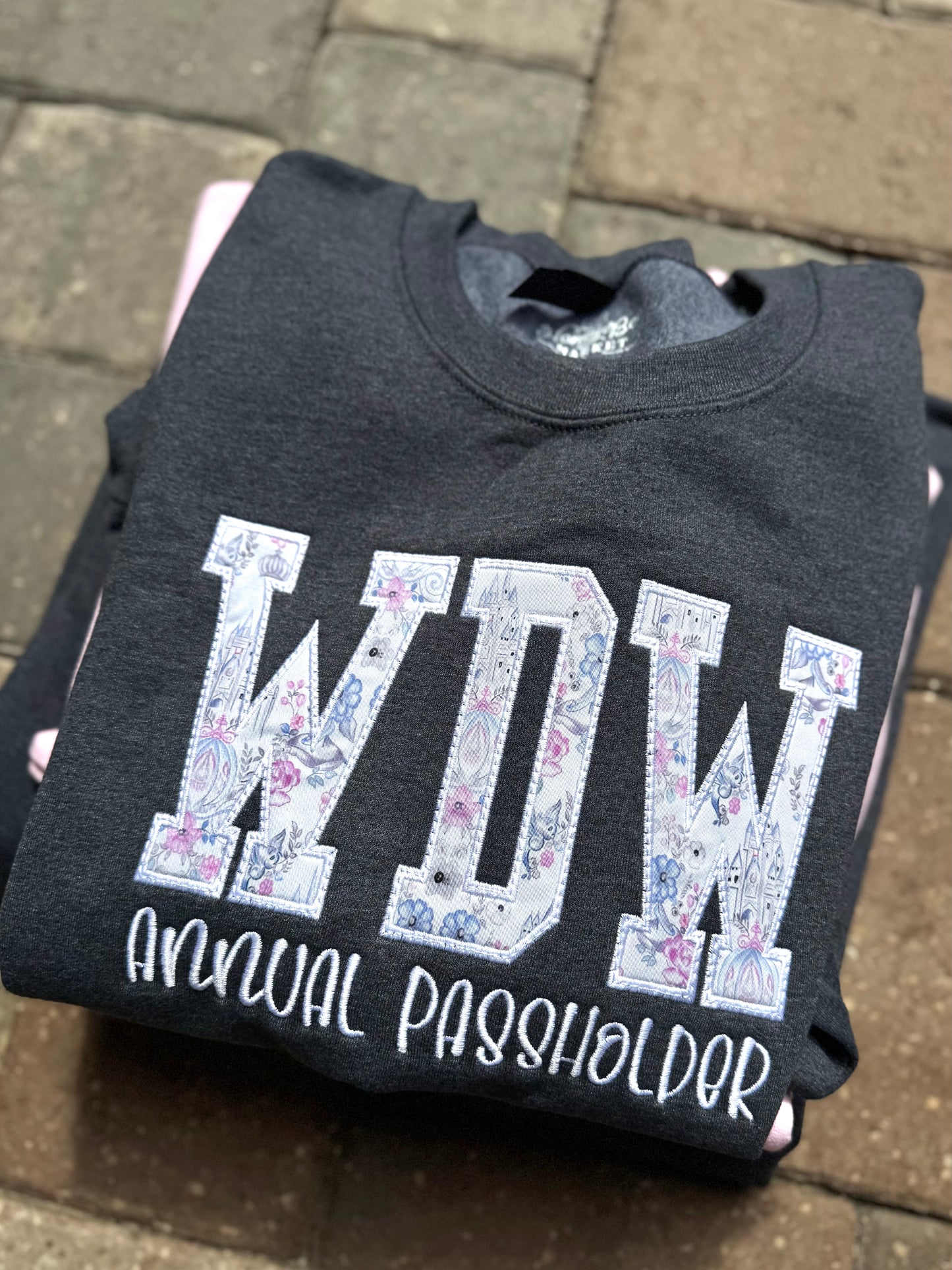 Theme Park Appliqué Sweatshirts