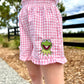 Embroidered Kermit Gingham Shorts