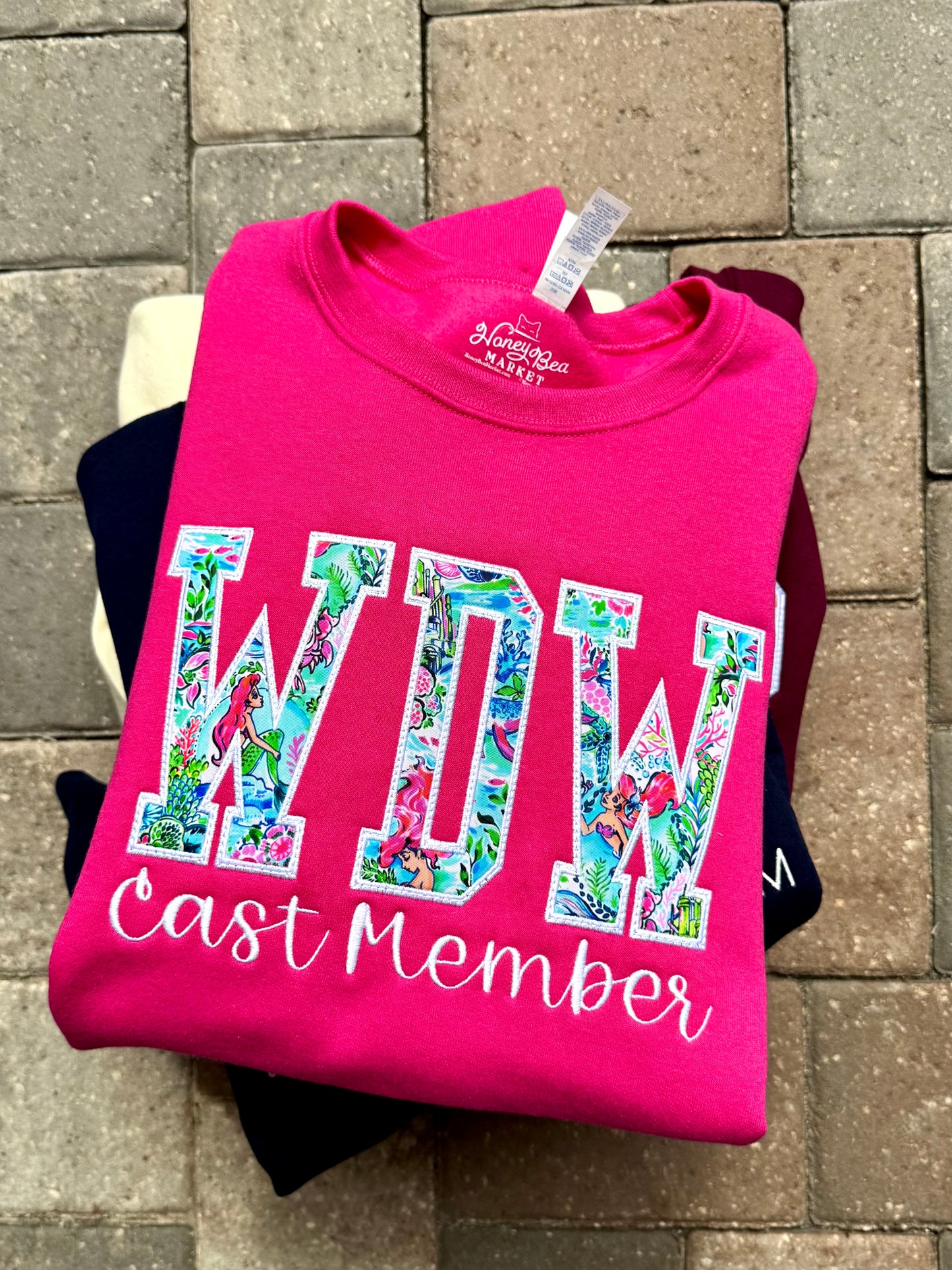 Theme Park Appliqué Sweatshirts