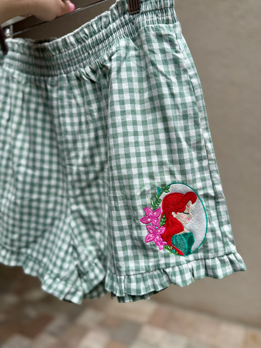 Mermaid Gingham Shorts