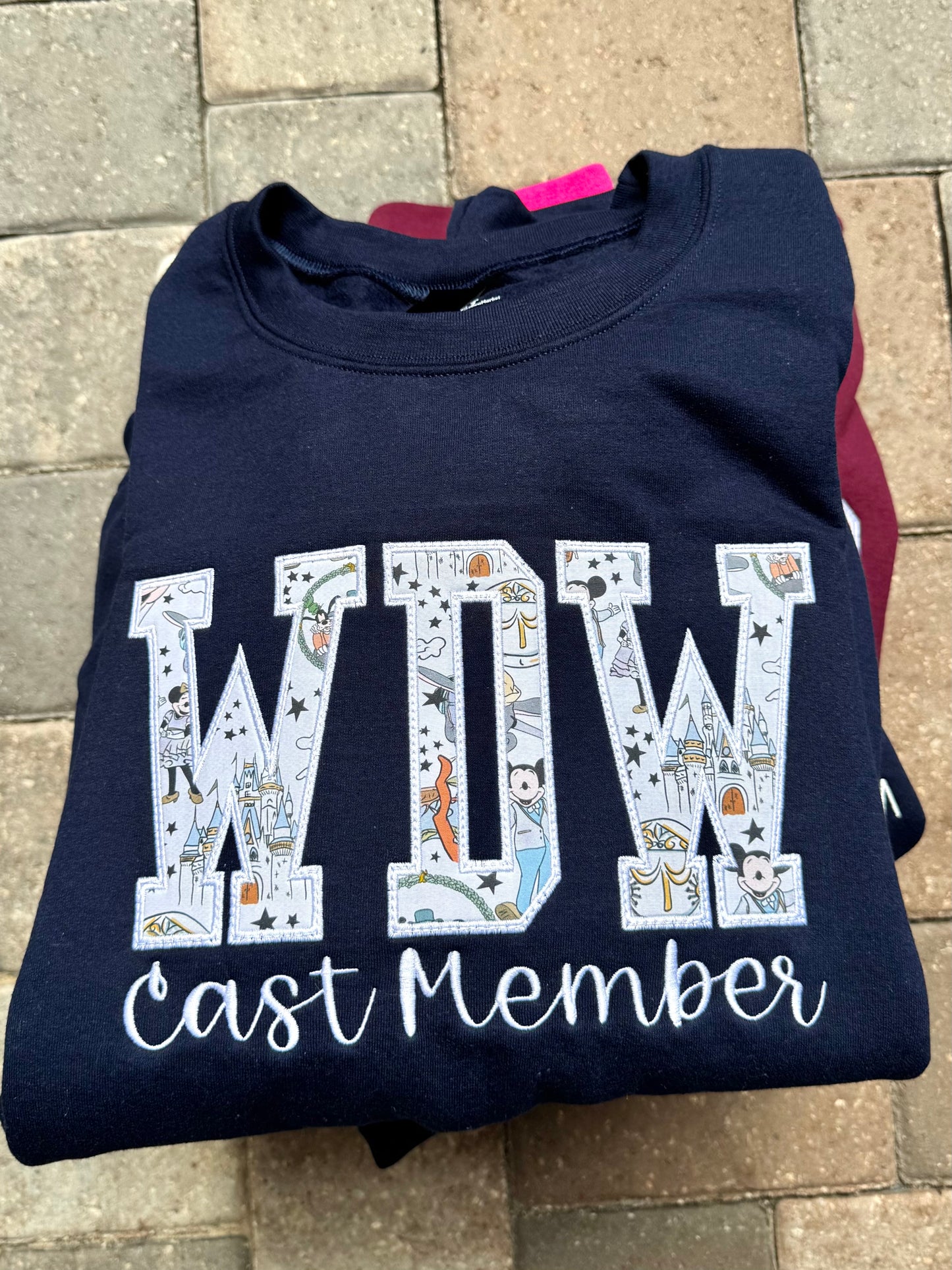 Theme Park Appliqué Sweatshirts