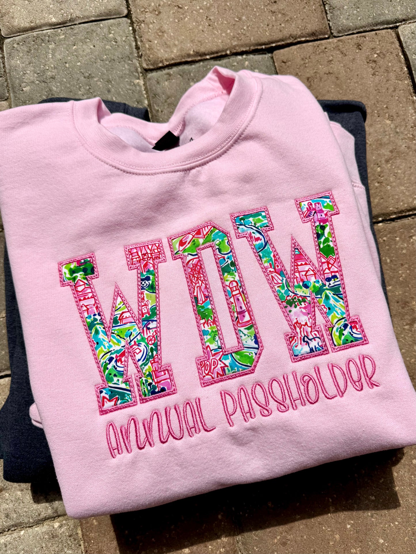 Theme Park Appliqué Sweatshirts