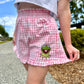 Embroidered Kermit Gingham Shorts
