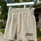 Embroidered Jambo Gingham Shorts