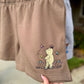 Embroidered Pooh Fleece Shorts
