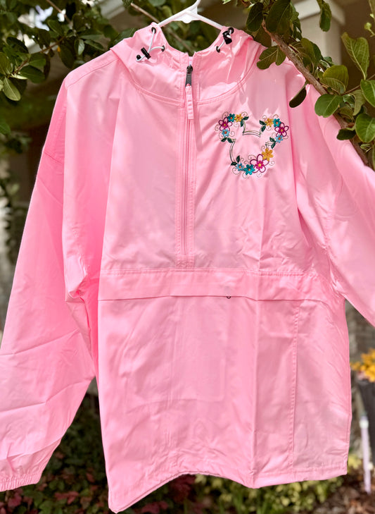Floral Mouse Rain Jacket