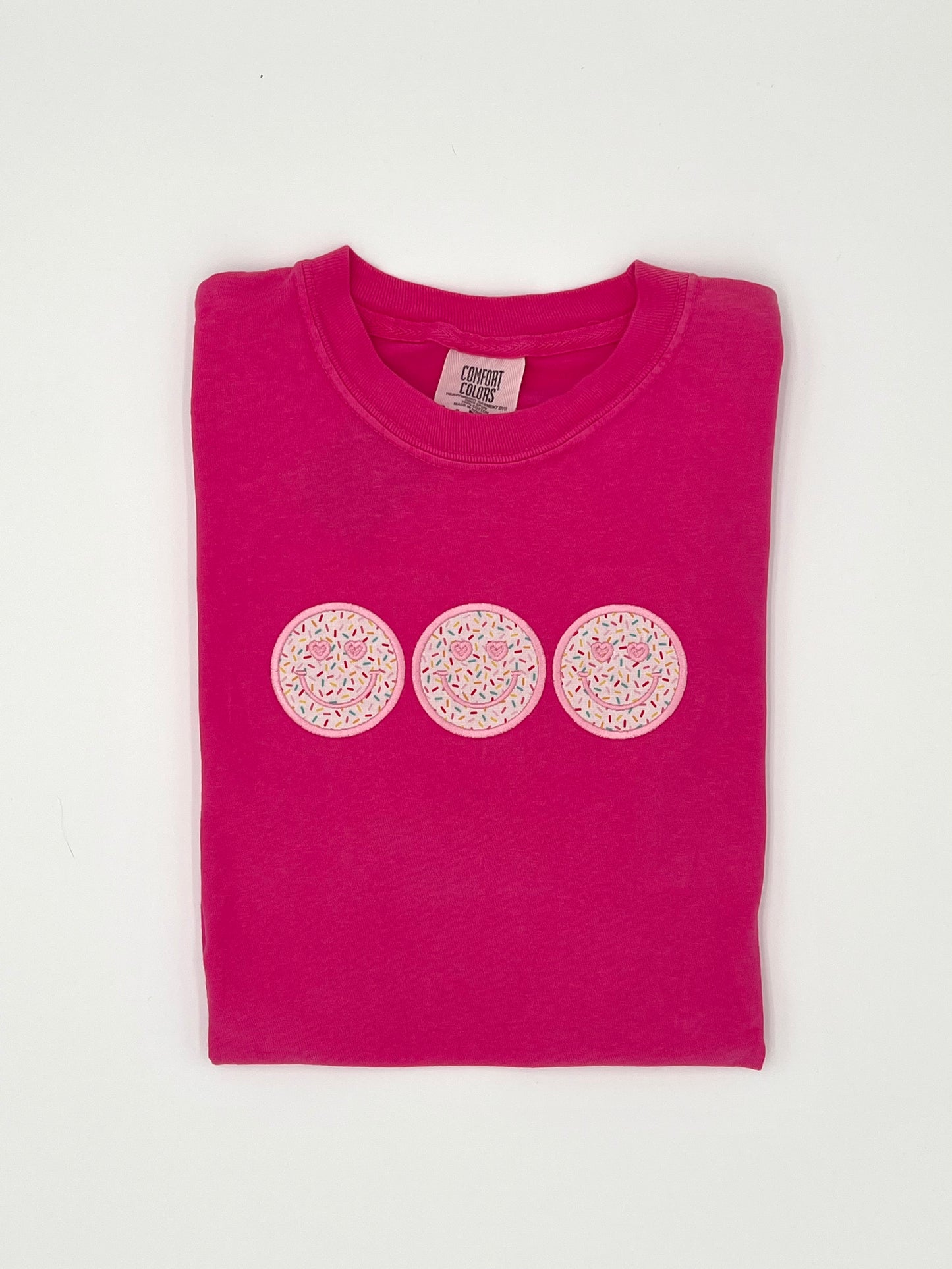 Smile Applique Trio T-Shirt