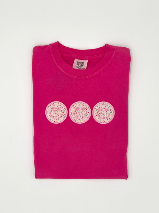 Smile Applique Trio T-Shirt